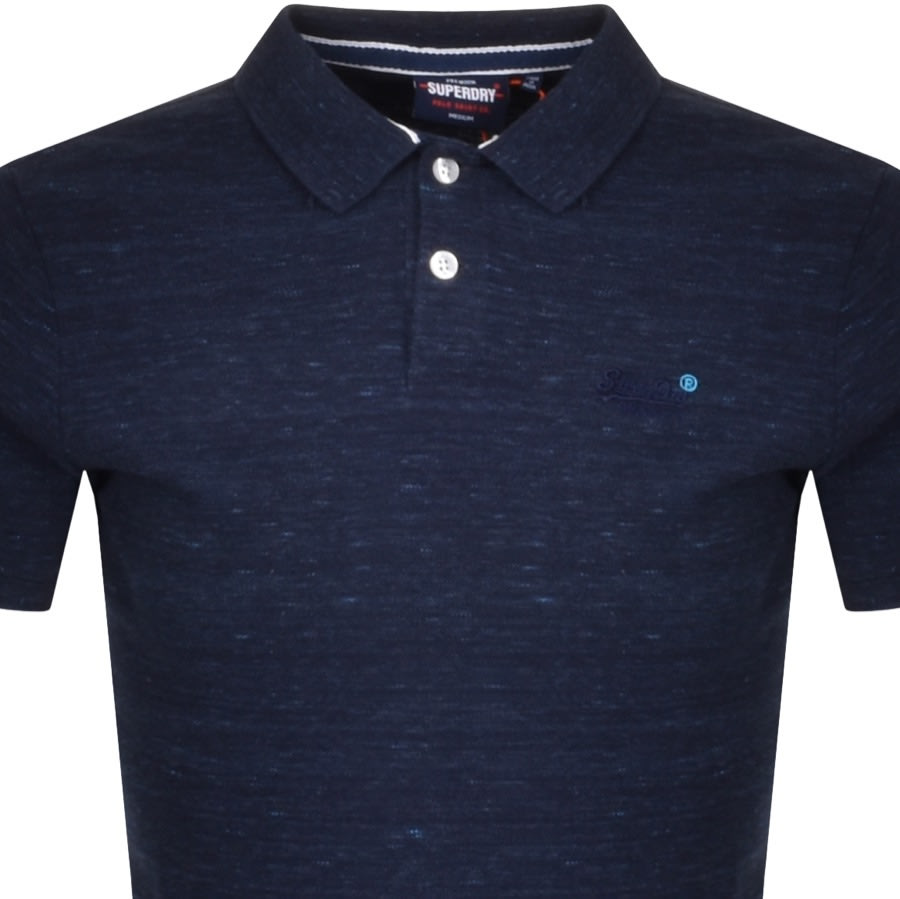 Alternative Image for ProductSuperdry Classic Polo T Shirt Navy2